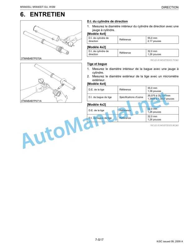 Kubota M5640SU Tractor Workshop Manual PDF FR 5 Kubota M5640SU Tractor Workshop Manual PDF FR - Image 5