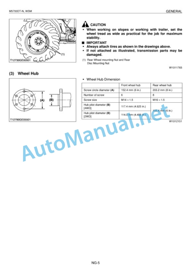 Kubota M5700DT-N Supplement Tractor Workshop Manual PDF 3 Kubota M5700DT-N Supplement Tractor Workshop Manual PDF - Image 3