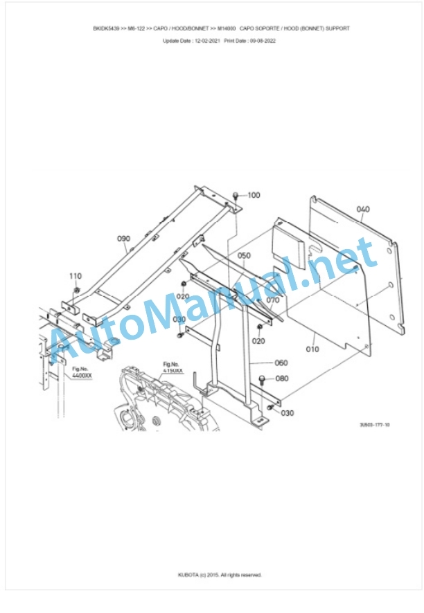 Kubota M6-122, M6-132, M6-142 Parts Manual PDF BKIDK5439 5 Kubota M6-122, M6-132, M6-142 Parts Manual PDF BKIDK5439-5