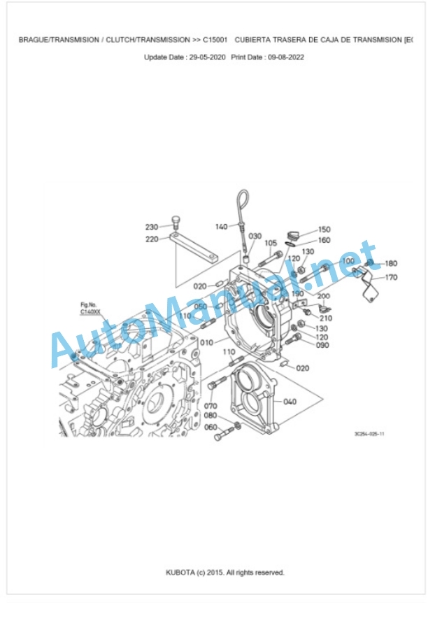 Kubota M6040, M7040 Parts Manual PDF BKIDK0661 3 Kubota M6040, M7040 Parts Manual PDF BKIDK0661-3