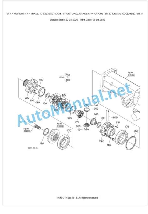 Kubota M6040, M7040 Parts Manual PDF BKIDK0661 4 Kubota M6040, M7040 Parts Manual PDF BKIDK0661-4