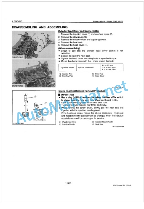 Kubota M6800, M8200, M9000 Tractor Workshop Manual PDF-2