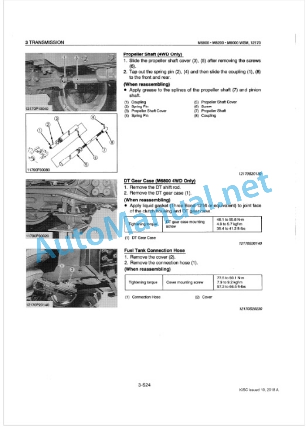 Kubota M6800, M8200, M9000 Tractor Workshop Manual PDF-3
