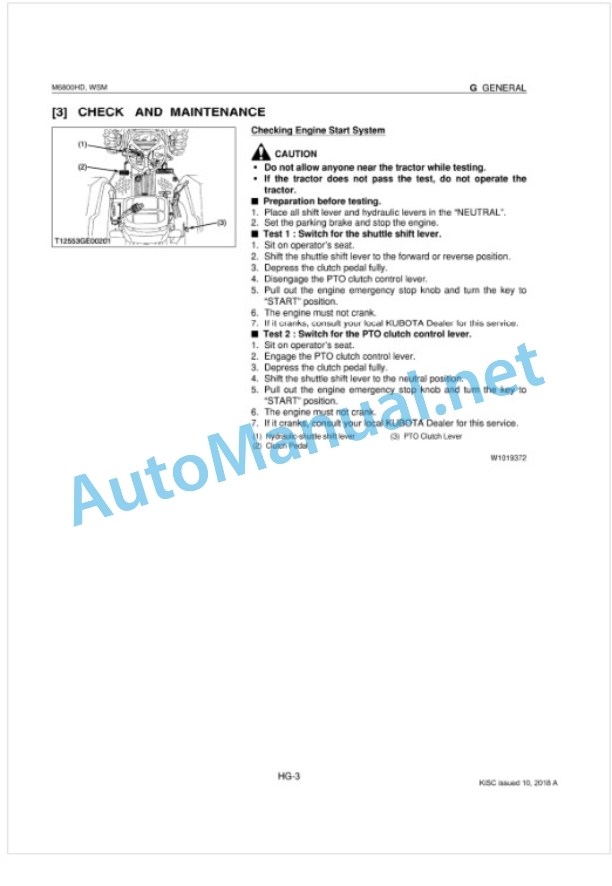 Kubota M6800, M8200, M9000 Tractor Workshop Manual PDF-5