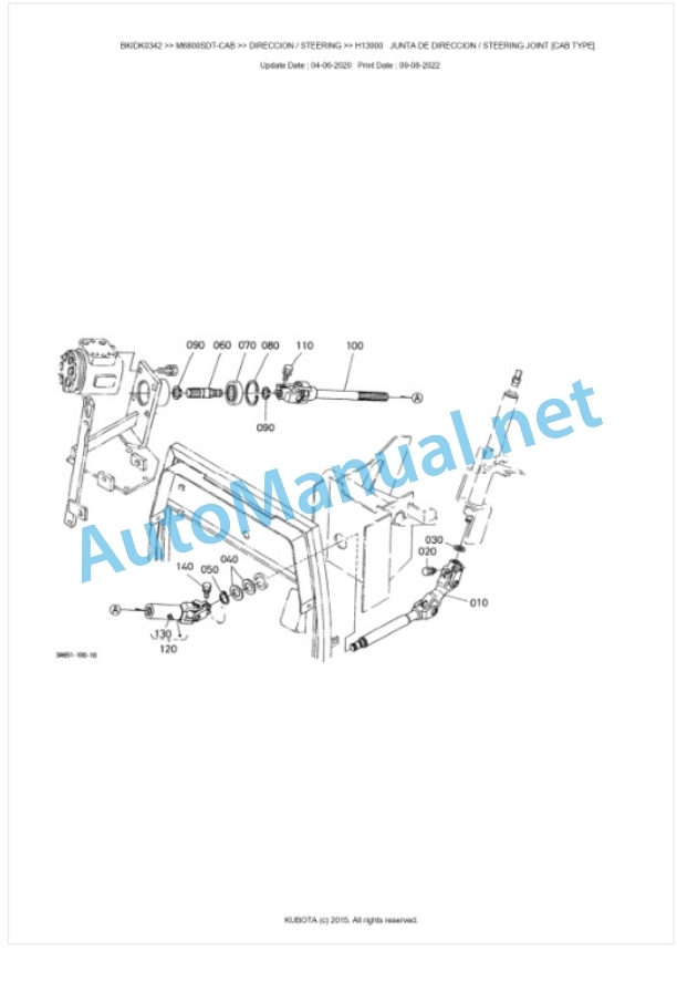 Kubota M6800SDT-CAB Parts Manual PDF BKIDK0342 4 Kubota M6800SDT-CAB Parts Manual PDF BKIDK0342-4