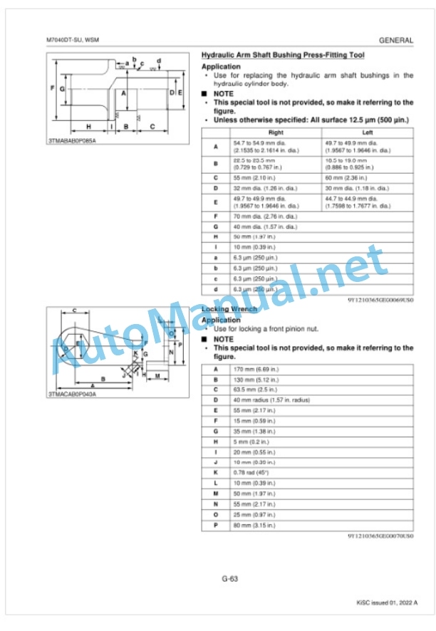 Kubota M7040 DT-SU Tractor Workshop Manual PDF-2