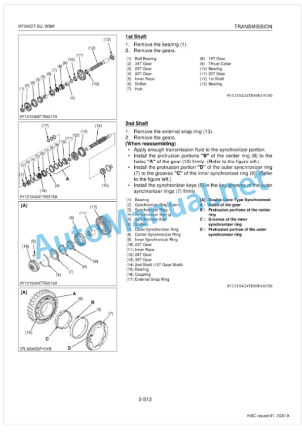 Kubota M7040 DT-SU Tractor Workshop Manual PDF-4