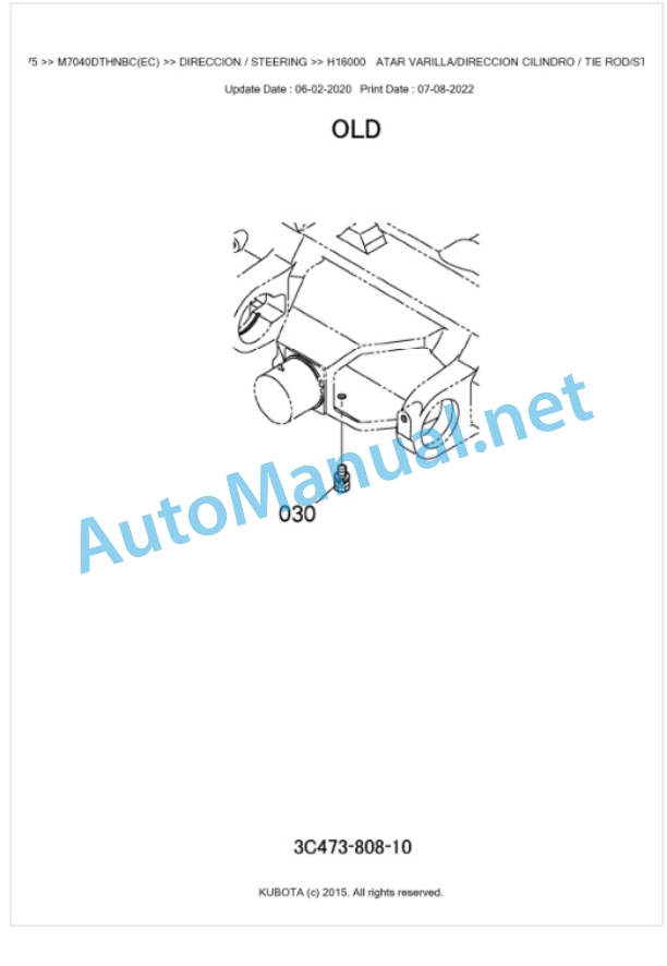 Kubota M7040DTHNBC Parts Manual PDF BKIDK0675 4 Kubota M7040DTHNBC Parts Manual PDF BKIDK0675-4