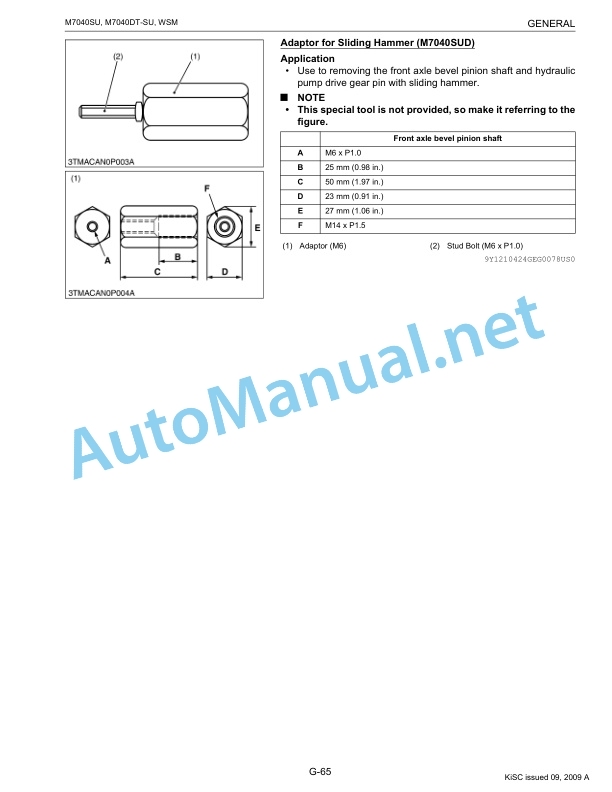 Kubota M7040SU Tractor Workshop Manual PDF-2
