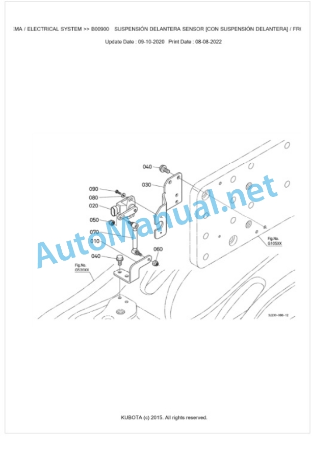 Kubota M7131, M7151, M7171 Parts Manual PDF BKIDK5133-2
