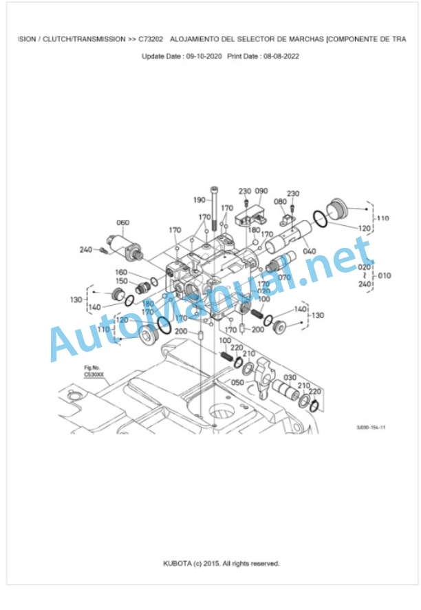 Kubota M7131, M7151, M7171 Parts Manual PDF BKIDK5134-3