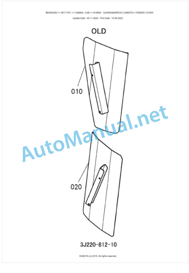 Kubota M7131, M7151, M7171 Parts Manual PDF BKIDK5363 5 Kubota M7131, M7151, M7171 Parts Manual PDF BKIDK5363-5