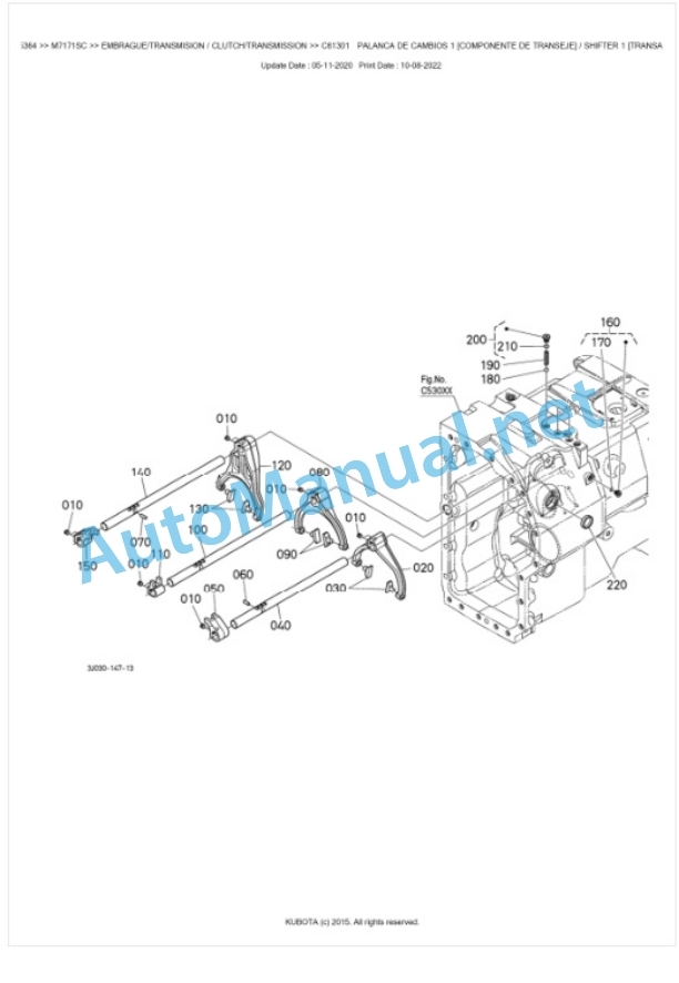 Kubota M7131, M7151, M7171 Parts Manual PDF BKIDK5364 3 Kubota M7131, M7151, M7171 Parts Manual PDF BKIDK5364-3