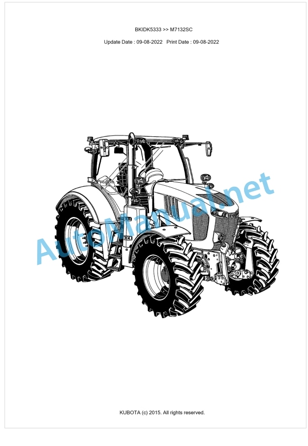 Kubota M7132SC Parts Manual PDF BKIDK5333 1 Kubota M7132SC Parts Manual PDF BKIDK5333
