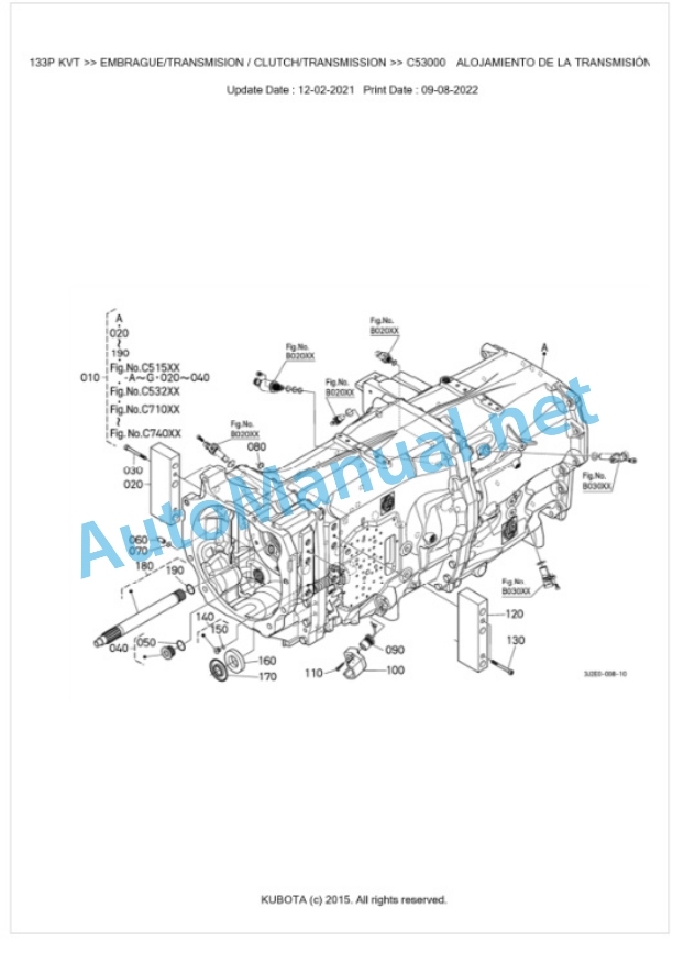 Kubota M7133, M7153, M7173 Parts Manual PDF BKIDK5396 3 Kubota M7133, M7153, M7173 Parts Manual PDF BKIDK5396-3