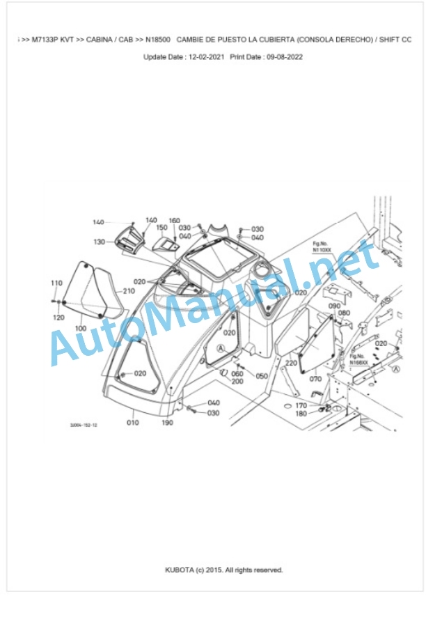 Kubota M7133, M7153, M7173 Parts Manual PDF BKIDK5396 5 Kubota M7133, M7153, M7173 Parts Manual PDF BKIDK5396-5
