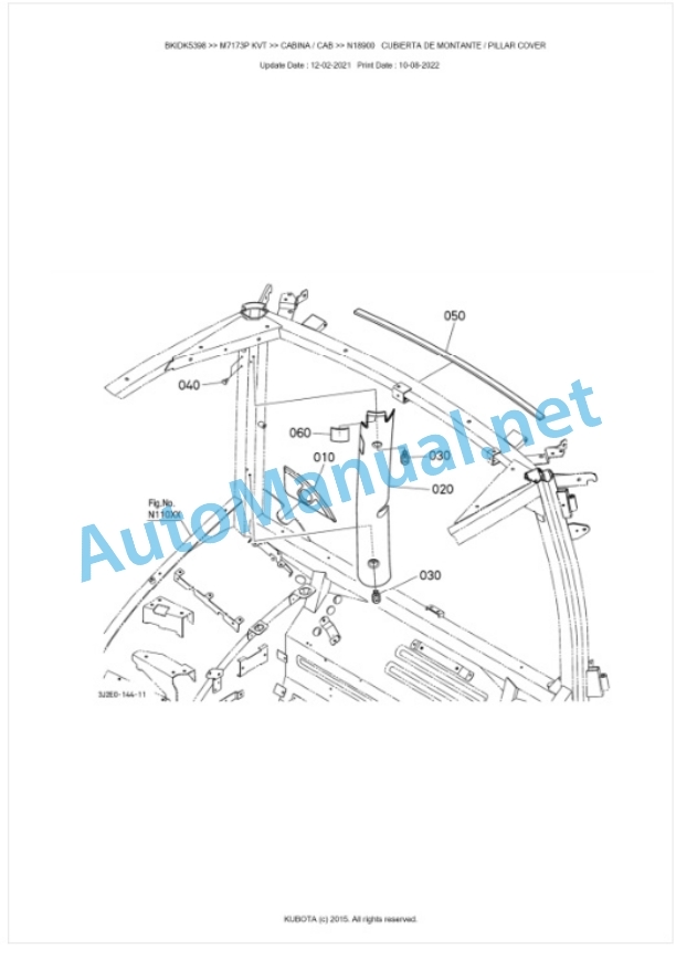 Kubota M7133, M7153, M7173 Parts Manual PDF BKIDK5398 5 Kubota M7133, M7153, M7173 Parts Manual PDF BKIDK5398-5