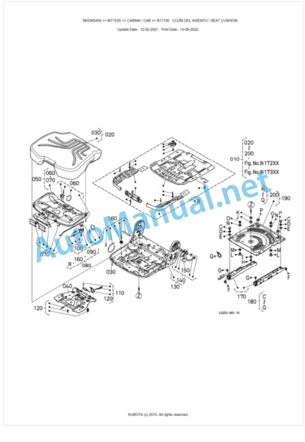 Kubota M7133, M7153, M7173 Parts Manual PDF BKIDK5400 5 Kubota M7133, M7153, M7173 Parts Manual PDF BKIDK5400-5