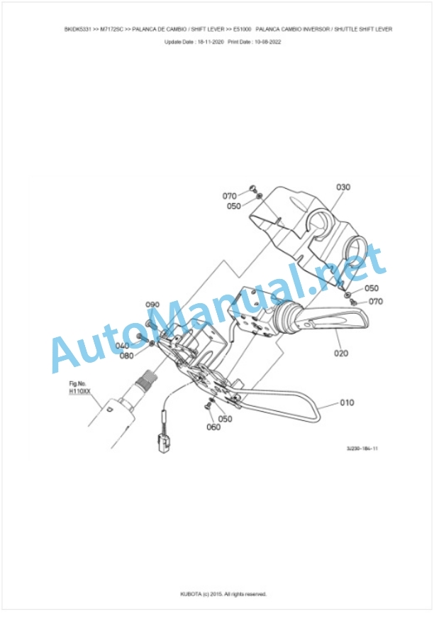 Kubota M7172SC Parts Manual PDF BKIDK5331-3
