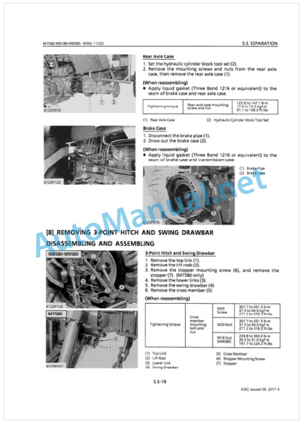 Kubota M7580, M8580, M9580 Tractor Workshop Manual PDF 3 Kubota M7580, M8580, M9580 Tractor Workshop Manual PDF-3