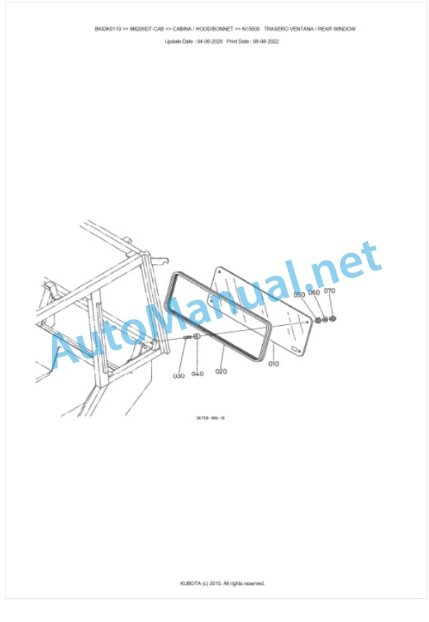 Kubota M8200, M9000 Parts Manual PDF BKIDK0119 5 Kubota M8200, M9000 Parts Manual PDF BKIDK0119-5