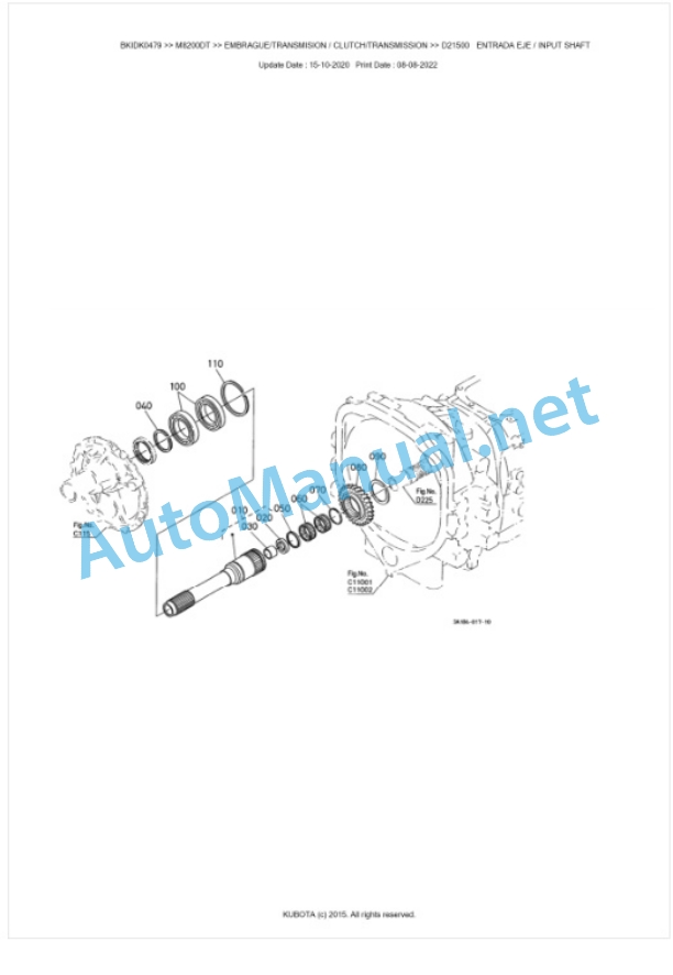 Kubota M8200, M9000 Parts Manual PDF BKIDK0479 3 Kubota M8200, M9000 Parts Manual PDF BKIDK0479-3
