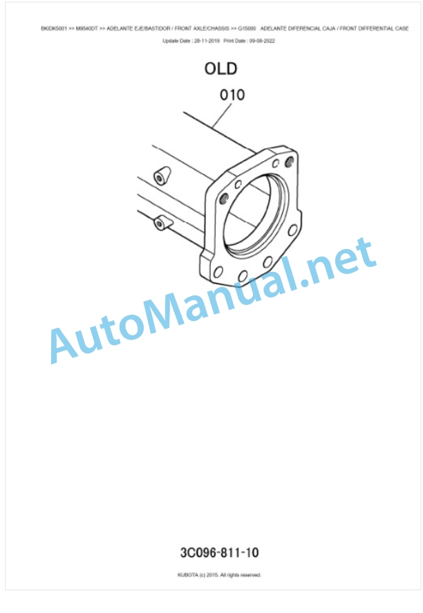 Kubota M8540, M9540 Parts Manual PDF BKIDK5001 4 Kubota M8540, M9540 Parts Manual PDF BKIDK5001-4