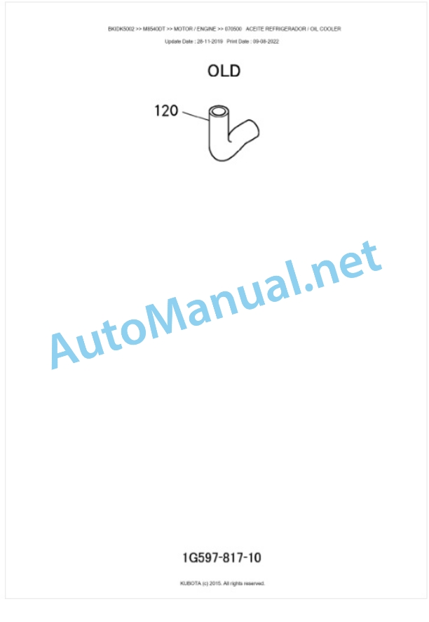 Kubota M8540, M9540 Parts Manual PDF BKIDK5002 2 Kubota M8540, M9540 Parts Manual PDF BKIDK5002-2