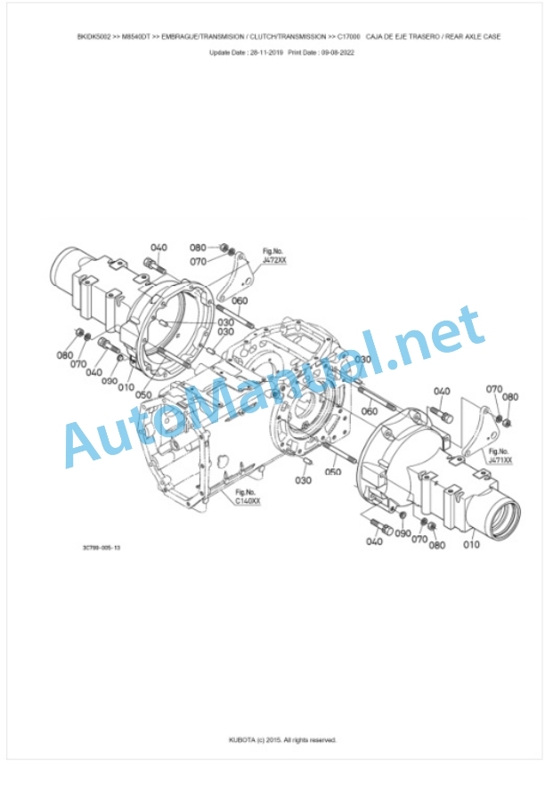 Kubota M8540, M9540 Parts Manual PDF BKIDK5002 3 Kubota M8540, M9540 Parts Manual PDF BKIDK5002-3