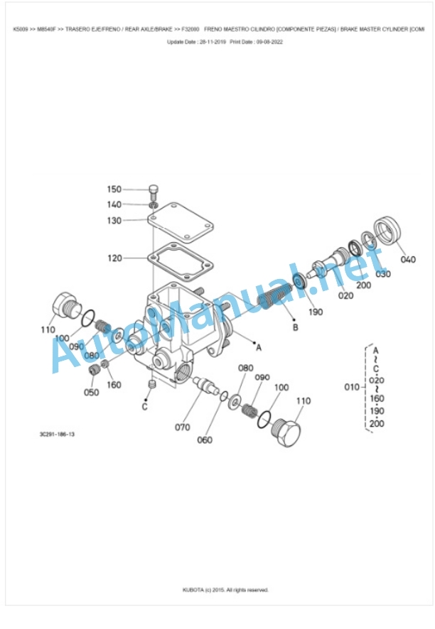 Kubota M8540, M9540 Parts Manual PDF BKIDK5009 4 Kubota M8540, M9540 Parts Manual PDF BKIDK5009-4