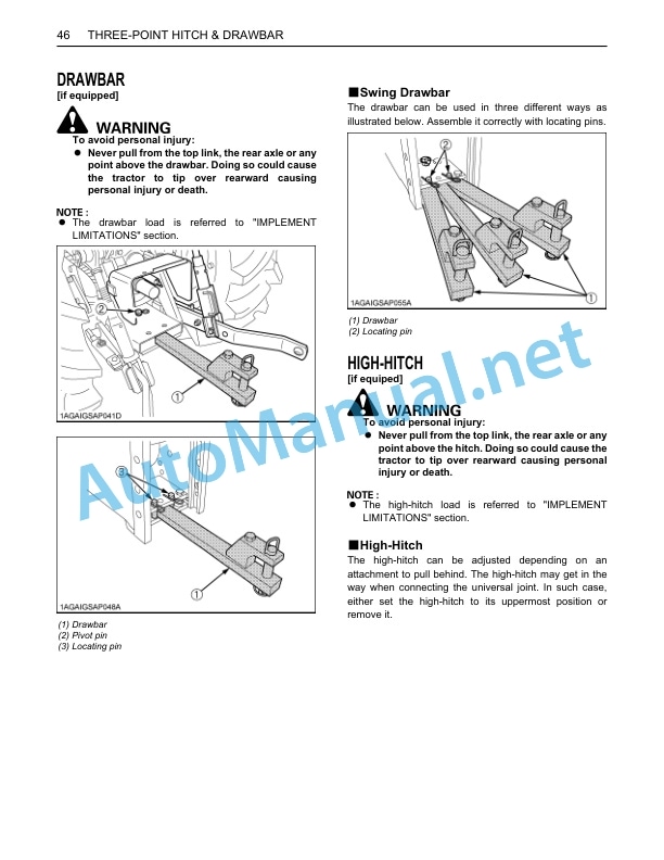 Kubota M8540 Narrow Power Krawler Tractor Operators Manual PDF 3 Kubota M8540 Narrow Power Krawler Tractor Operators Manual PDF - Image 3