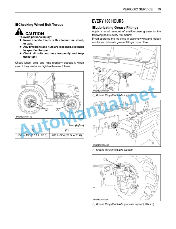 Kubota M8540 Narrow Power Krawler Tractor Operators Manual PDF 4 Kubota M8540 Narrow Power Krawler Tractor Operators Manual PDF - Image 4