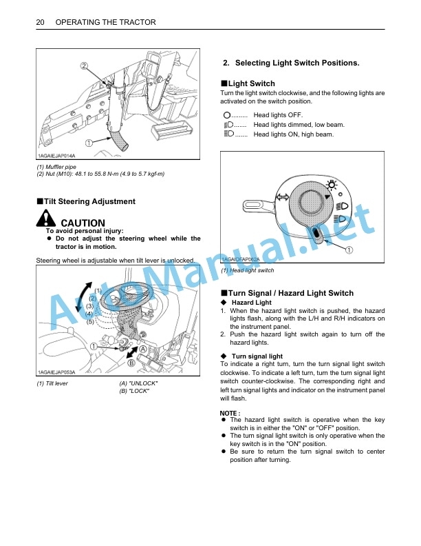 Kubota M8540 Narrow Tractor Operators Manual PDF 3 Kubota M8540 Narrow Tractor Operators Manual PDF - Image 3