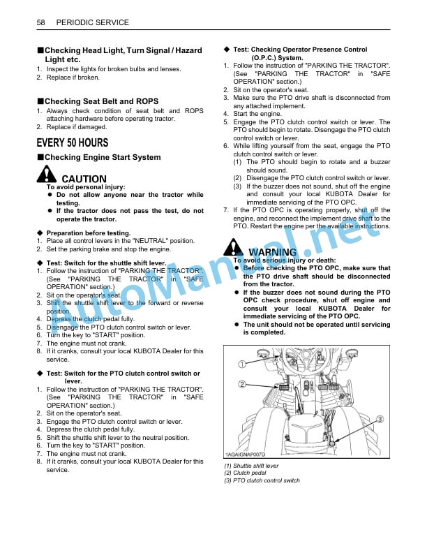 Kubota M8540 Narrow Tractor Operators Manual PDF 5 Kubota M8540 Narrow Tractor Operators Manual PDF - Image 5
