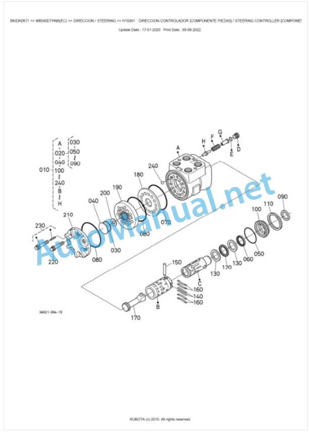 Kubota M8540DTHNB Parts Manual PDF BKIDK0671 4 Kubota M8540DTHNB Parts Manual PDF BKIDK0671-4