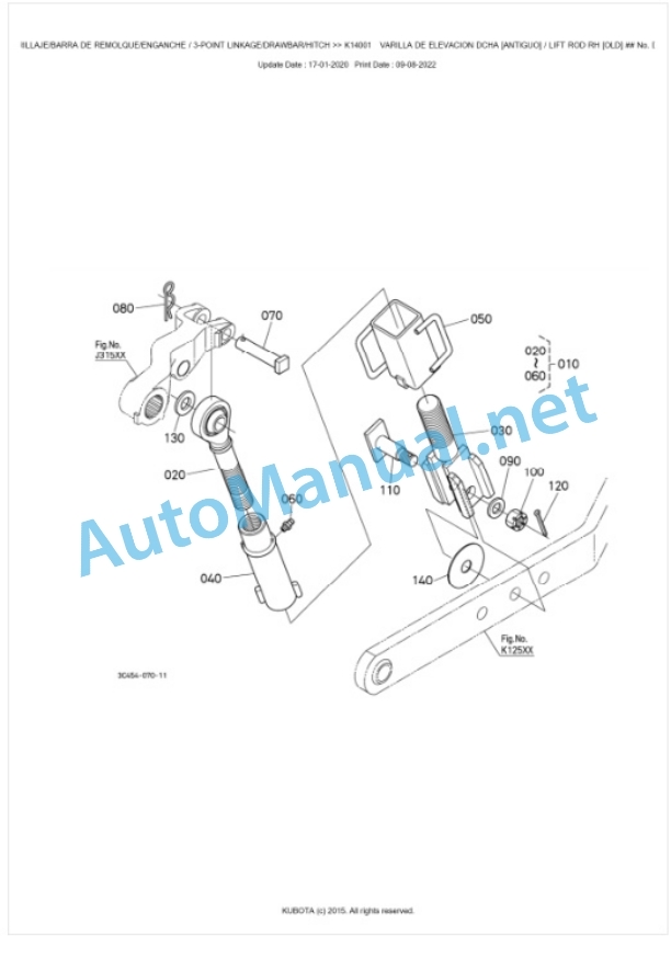 Kubota M8540DTHNB Parts Manual PDF BKIDK0671 5 Kubota M8540DTHNB Parts Manual PDF BKIDK0671-5