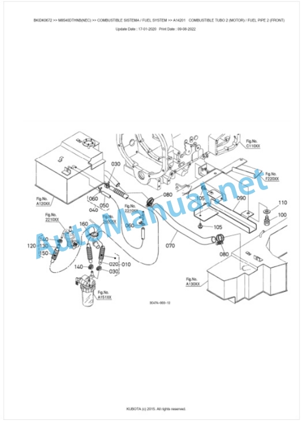 Kubota M8540DTHNB Parts Manual PDF BKIDK0672 2 Kubota M8540DTHNB Parts Manual PDF BKIDK0672-2