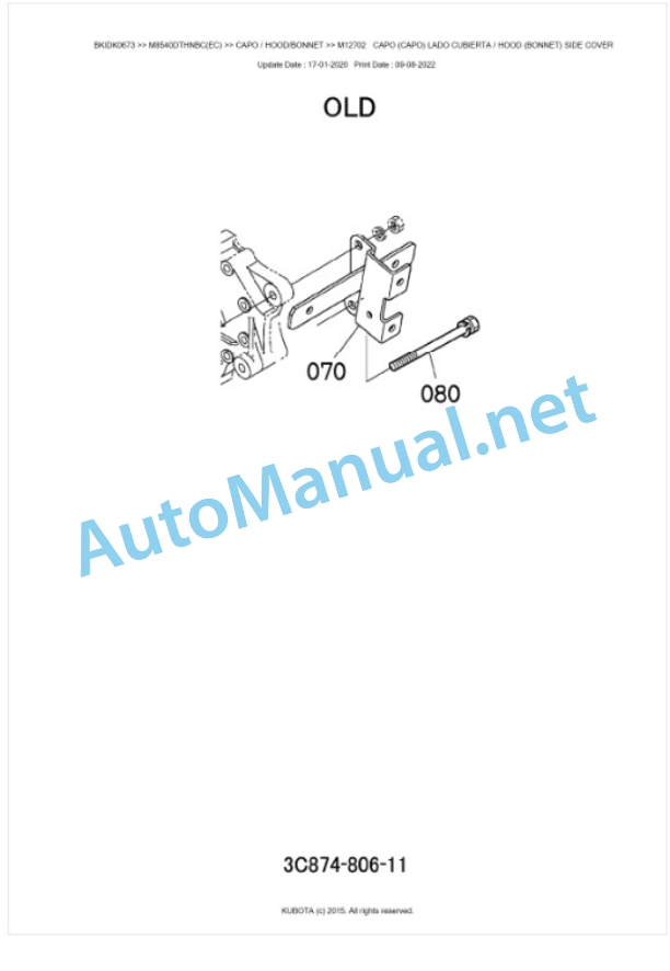 Kubota M8540DTHNBC Parts Manual PDF BKIDK0673 5 Kubota M8540DTHNBC Parts Manual PDF BKIDK0673-5
