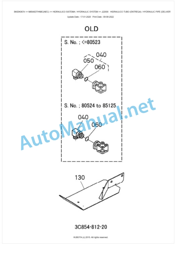 Kubota M8540DTHNBC Parts Manual PDF BKIDK0674 4 Kubota M8540DTHNBC Parts Manual PDF BKIDK0674-4