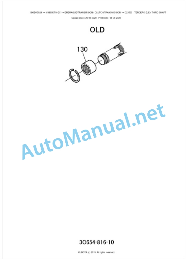 Kubota M8560, M9960 Parts Manual PDF BKIDK5028 3 Kubota M8560, M9960 Parts Manual PDF BKIDK5028-3