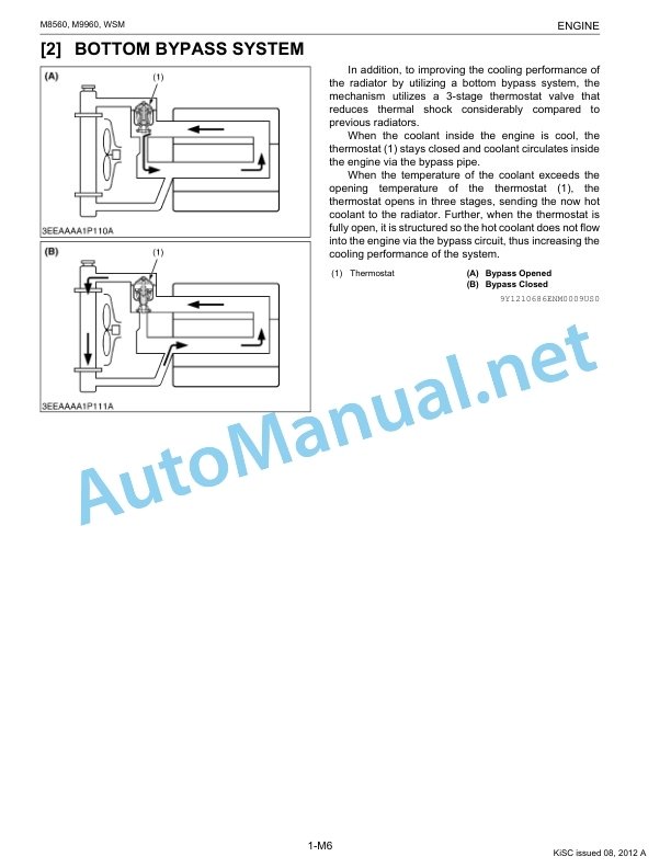 Alternative view of Kubota M8560, M9960 Tractor Workshop Manual PDF EN