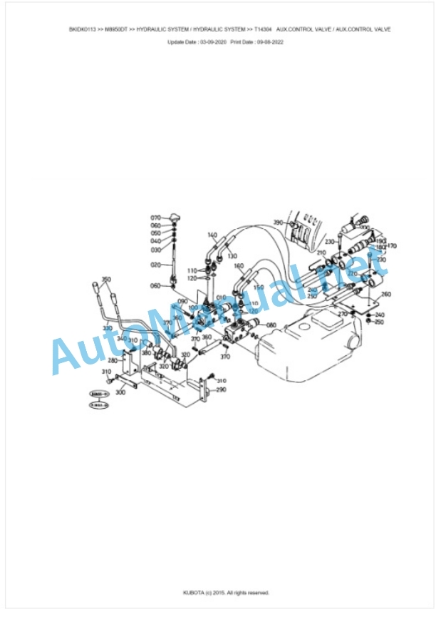 Kubota M8950DT Parts Manual PDF BKIDK0113 5 Kubota M8950DT Parts Manual PDF BKIDK0113-5