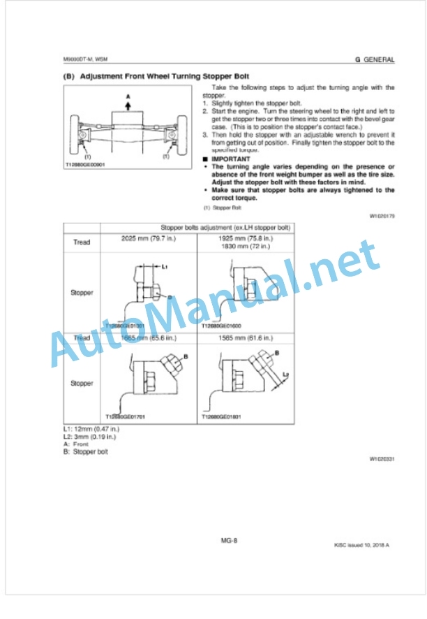 Kubota M9000DT-M Supplement Tractor Workshop Manual PDF 3 Kubota M9000DT-M Supplement Tractor Workshop Manual PDF-3