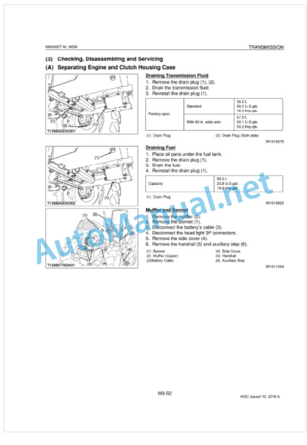 Kubota M9000DT-M Supplement Tractor Workshop Manual PDF 4 Kubota M9000DT-M Supplement Tractor Workshop Manual PDF-4