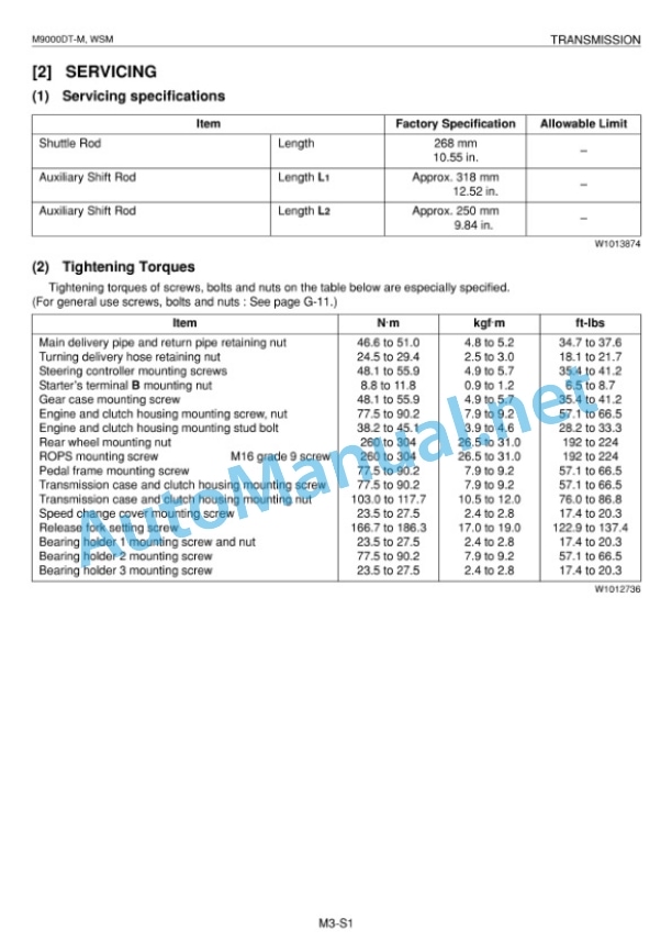 Kubota M9000DT-MC Supplement Tractor Workshop Manual PDF 4 Kubota M9000DT-MC Supplement Tractor Workshop Manual PDF-4
