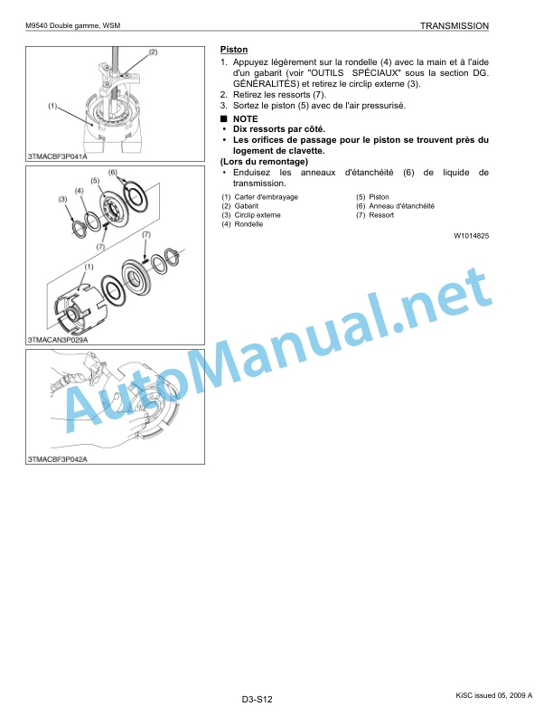 Kubota M9540 Dual Speed Supplement Tractor Workshop Manual PDF FR 4 Kubota M9540 Dual Speed Supplement Tractor Workshop Manual PDF FR-4