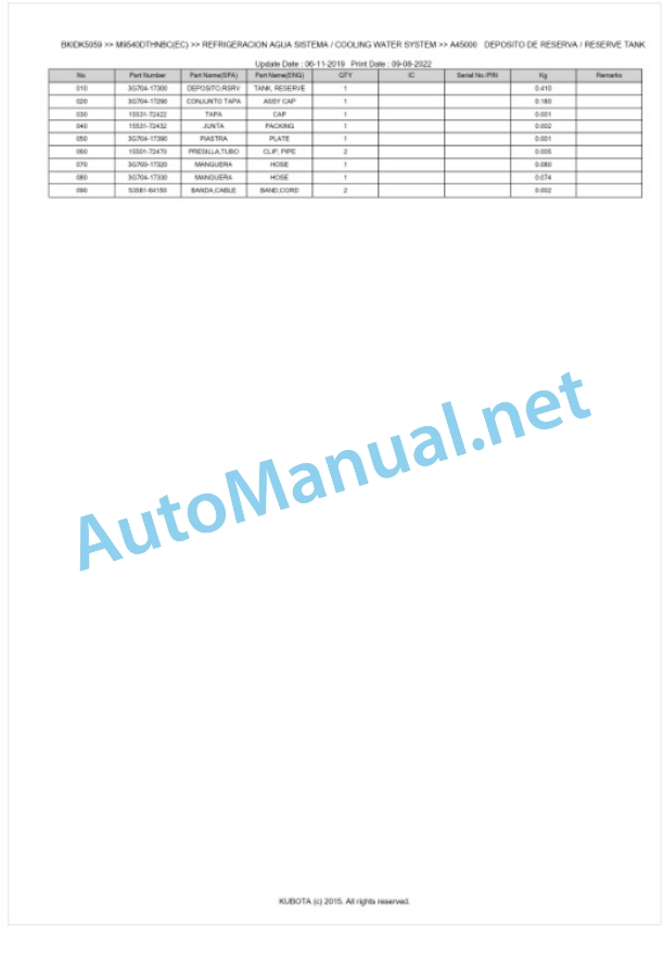 Kubota M9540DTHNBC Parts Manual PDF BKIDK5059 2 Kubota M9540DTHNBC Parts Manual PDF BKIDK5059-2