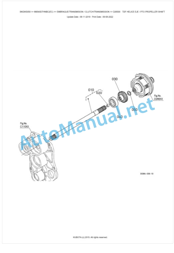 Kubota M9540DTHNBC Parts Manual PDF BKIDK5059 3 Kubota M9540DTHNBC Parts Manual PDF BKIDK5059-3