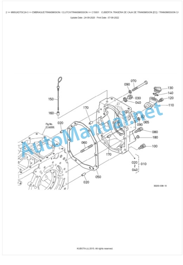 Kubota M95GX-3 Parts Manual PDF BKIDK5142 3 Kubota M95GX-3 Parts Manual PDF BKIDK5142-3