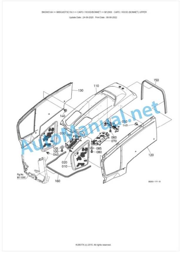Kubota M95GX-3 Parts Manual PDF BKIDK5144 5 Kubota M95GX-3 Parts Manual PDF BKIDK5144-5